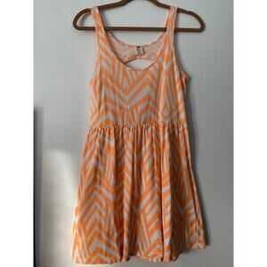 Womens Roxy Dress Orange and White M